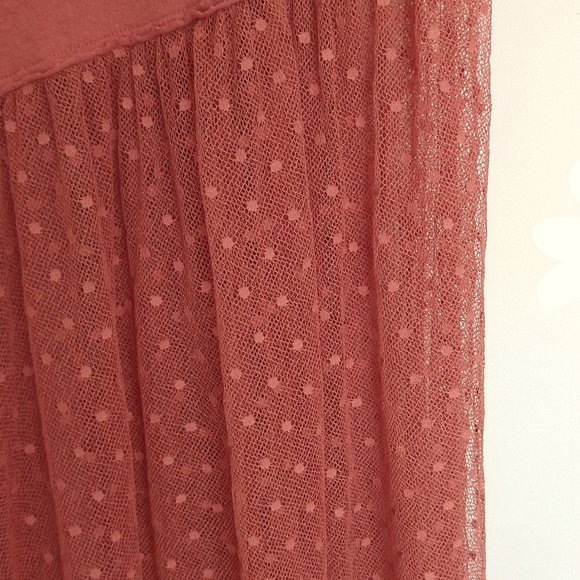 ⭐HOST PICK⭐ Free People Carnival Wild Rose Asymmetrical Mesh Polka Dot Skirt Top - Picture 8 of 14